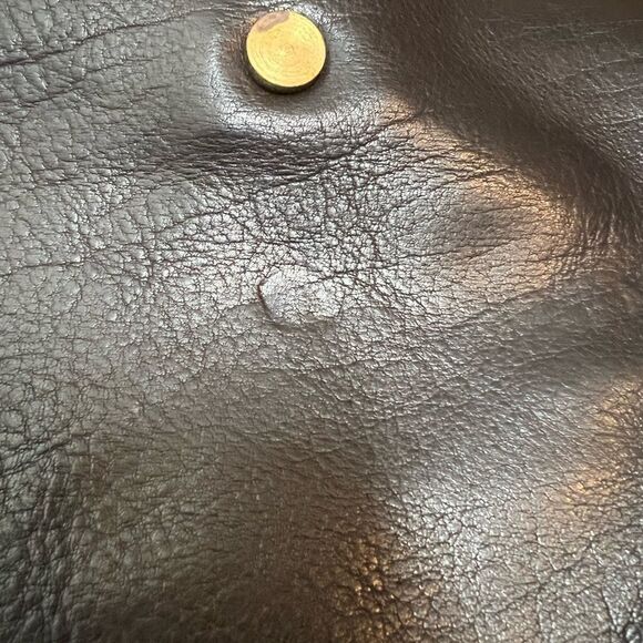 Chloe & Lex Deep Brown Leather Tote Bag NWT - Picture 9 of 10